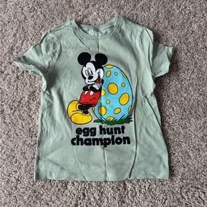 Old Navy Green Mickey Mouse Easter Tee